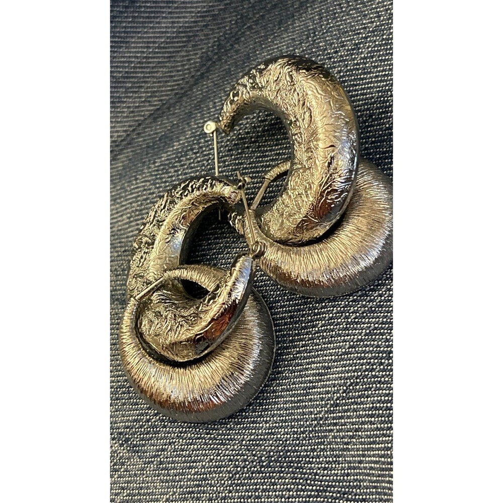 Silver earrings